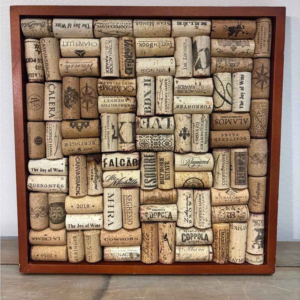 Handmade Wine Cork Board/ Home Decor